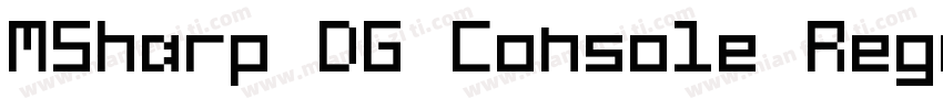 MSharp DG Console Regular字体转换